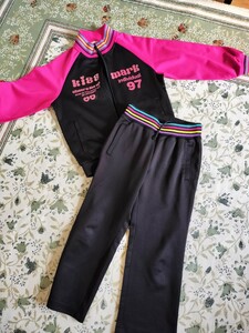  price cut * beautiful goods * kiss mark pink jersey top and bottom on .120. under .130 gym uniform . Kirakira lovely 