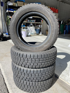 【中古】DUNLOP WINTER MAXX WM01　タイヤ 4本セット 2019年製 155/65R/13 スタッドレス