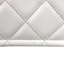 シャネル CHANEL マトラッセ チェーンショッピングトート 31 ホワイト ゴールド金具 ソフトキャビアスキン トートバッグ レディース 中古_画像8