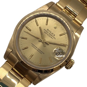  Rolex ROLEX Date Just 31 N номер 68248 K18 желтое золото наручные часы boys б/у 