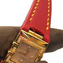 オメガ OMEGA コンステレーションクアドラ　ホワイトシェル 1635.79.11 K18イエローゴールド 腕時計 レディース 中古_画像5