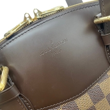 ルイ・ヴィトン LOUIS VUITTON ヴェローナMM N41118 ダミエ・エベヌ トートバッグ レディース 中古_画像6