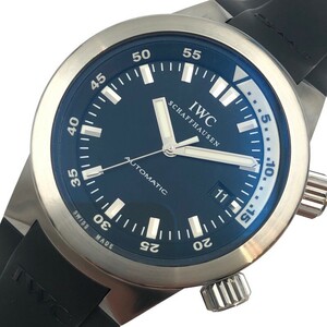 インターナショナルウォッチカンパニー IWC アクアタイマー IW354807 ブラック ステンレススチール 腕時計 メンズ 中古