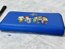 新品 コーチ スヌーピー フレンズ ラウンドジップ ウォレット 長財布　　COACH SNOOPY C4603 ぺブルレザー シルバー金具 柳委8534_画像6