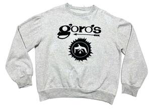 90s Goro's big Logo te Caro go sweat sweatshirt ... body goro's Indian jewelry ultra rare hard-to-find .8491