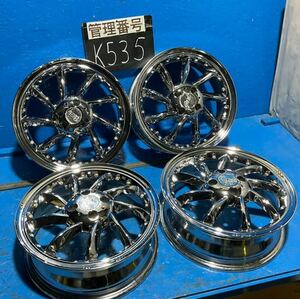 〈K535〉ホイール4本セット　Baunty 16インチ5.5J オフセット＋45 PCD4H100 ハブ66.5mm ボルト穴13mm