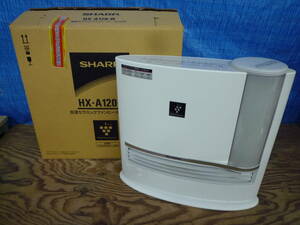 ▼加湿セラニックファンヒーター① シャープ SHARP HX-A120-W ホワイト プラズマクラスタ－7000 2011年製 ※ジャンク品 ■140