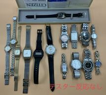 ジャンク時計　クォーツ　機械式　ベルトのみ　まとめ売り　30点　SEIKO セイコー CITIZENシチズン カシオ CASIO 【01】_画像3