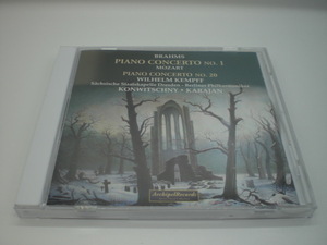 1CD　ブラームス：ピアノ協奏曲第1番、他　ケンプ（ピアノ）コンヴィチュニー、カラヤン/ベルリン・フィル、他　1957・56年　UK盤　2前