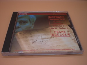 1CD　ベートーヴェン：交響曲第3番　フランス・ブリュッヘン/１８世紀オーケストラ　1987年ライヴ　ドイツ盤　倉3