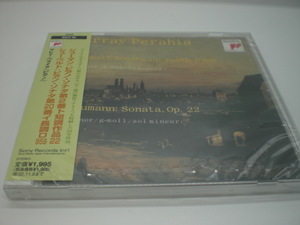 1CD　未開封　シューマン：ピアノ・ソナタ第2番　シューベルト：ピアノ・ソナタ第20番　ペライア（ピアノ）　1986・87年　国内盤　倉1