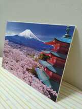M3 富士と五重塔/山梨県/世界遺産/日本の風景/アートパネル/ファブリックパネル/インテリアパネル/ポスター_画像2