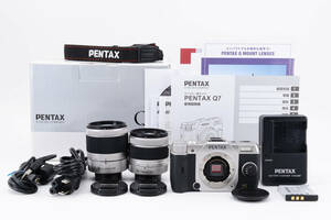 【美品】ペンタックス PENTAX Q7 02.06 ダブルレンズキット 《ショット数僅か2214回》 　　　　　　　OC261039A2560