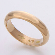 ★☆造幣局K18イエローゴールド甲丸リング指輪14号結婚指輪！MJ-2485_画像1