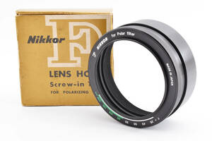 【コレクター収集　未使用品】 ニコン Nikon F レンズフード Lens Hood Screw-in Type For Polarizing Filter カメラ　同梱可能　＃7951