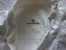 uniform experiment PAINT B.D SHIRT ユニフォームエクスペリメント ペイントシャツ UE-180005 色WHITE白 サイズ２ 藤原ヒロシ_画像4