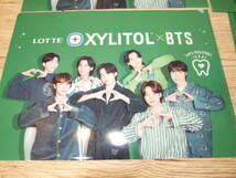 非売品　ＢＴＳクリアファイル　LOTTE XYLITOL　ロッテ　キシリトール　 BTS　Ａ４クリアファイル　６枚　未使用品　郵便発送　②_画像2