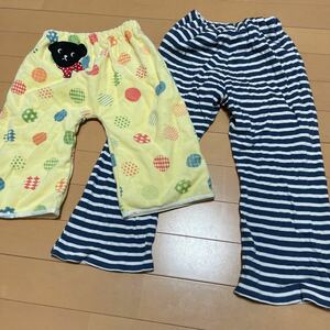 防水パンツ2枚セット　120サイズ　おねしょパンツ　トイレトレーニング　ハーフパンツ&長ズボン　パジャマ　コモライフ　千趣会