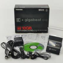 送料無料 TOSHIBA 東芝 デジタルオーディオプレーヤー gigabeat G10 MEG101(K) HDDプレーヤー 通電確認済み#11684 _画像1