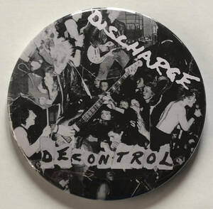 DISCHARGE - Decontrol 缶バッジ 75mm #UK #punk #80's cult killer punk rock #custom buttons