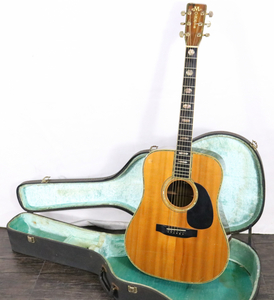【ト滝】MORRIS モーリス W-100 アコースティックギター アコギ ハードケース付き 楽器 6弦 ヴィンテージ 日本製 DS506DEM61