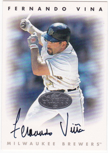 Fernando Vina 1996 Leaf Signature Autograph