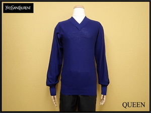 YVES SAINT LAURENT trico knitted *0* Yves Saint-Laurent / France made / Vintage /22*10*4-15