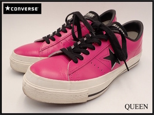Converse One Star/5,5/24 см ★ Converse/Made in Japan/Leather/Pink X Black/Sneakers Shoes/23*8*3-9