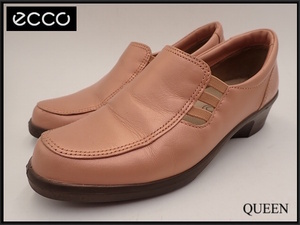 ecco leather shoes *22cm EEE* eko -/ made in Japan / walking shoes / slip-on shoes /23*7*4-24