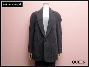 SEE BY CHLOE wool jacket *38* See by Chloe / tailored /22*1*4-15