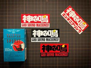 神鳴エンヂニアリング 神鳴GSM sticker ステッカー マッハ 街道レーサー 暴走族 チバラギ シャコタン GPZ900 GPZ750 モンキー ゴリラ