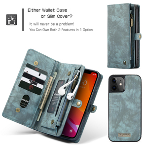 iphone12 mini ケース アイフォン 12 ミニ レザーケース iPhone 12 mini ケース 5.4 インチ 財布型 手帳型 ブルー