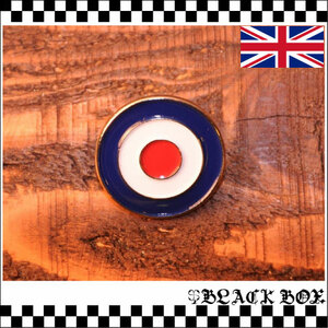 英国 インポート Pins Badge ピンズ ピンバッジ ラペルピン mods モッズ ターゲットマーク ラウンデル RAF GB ENGLAND イギリス UK 108