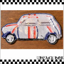 ワッペン ユニオンジャック mini ミニ ローバーミニ クラシック モーリス オースチン クーパー BMC 英国 イギリス uk GB ENGLAND 英車 093_画像2