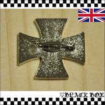 英国 Pins ピンズ ピンバッジ アイアンクロス 鉄十字 EK バイク ロッカーズ カフェレーサー イギリス UK GB ENGLAND 619_画像2