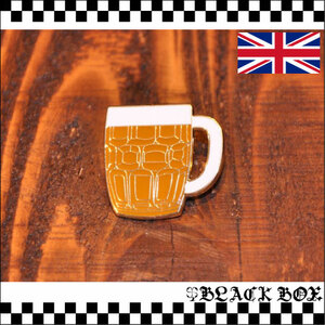 英国インポート Pins Badge ピンズ ピンバッジ ラペルピン Beer ビール PUB パブ 麦酒 イギリス UK GB ENGLAND イングランド PUNK oi 218