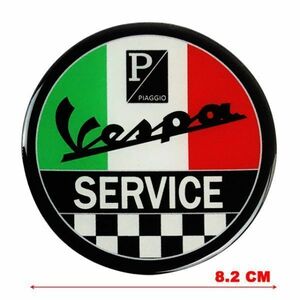 反射 磁石ステッカー マグネット ステッカー PIAGGIO イタリア 国旗 vespa ベスパ ヴェスパ 鉄スク スクーター MODS モッズ PUNK