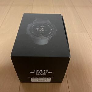 新品未使用！1円〜売り切り！SUUNTO スマートウォッチ腕時計 スント AMBIT3 PEAKBLACK 定価49000円 アンビット 展示使用　S020677000