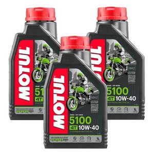 ●送料無料● 国内正規品 モチュール 5100 10W40 1L×3缶 API SN/JASO MA2 化学合成油 MOTUL エンジンオイル 2輪 4スト 10w-40