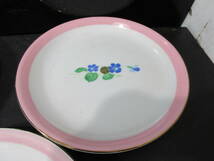 未使用　　KYUYO花ものがたり　　パスタ皿セット５皿　　スプーン付き　　電子レンジ使えます_画像5