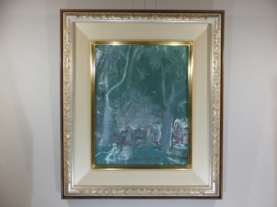 [Authenticity guaranteed] Junji Yamashita, oil painting, F-6, PARis89, Banks of the Seine, member of Salon d'Automne, artist in the collection of Nagasaki Prefectural Art Museum, collector's release, Nagasaki Prefecture, Painting, Oil painting, Nature, Landscape painting