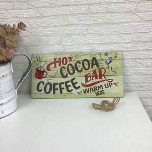 カフェの看板　ホットココア