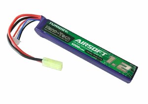 no4 S電動ガン Turnigy nano-tech 11.1V 1200mAh 25C50C リポ 電動ガン エアガン リチウムポリマー バッテリー