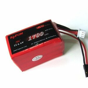 Kypom K6 6.6V 1700mAh 20C40C リフェ バッテリー★ホビーショップ青空