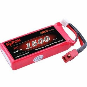 Kypom K6 7.4V 1500mAh 30C60C リポ バッテリー★ホビーショップ青空