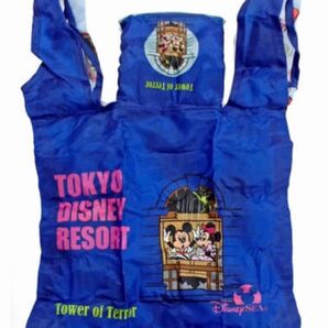 東京ディズニーランド 限定 タワーオブテラー 折りたたみエコバッグ ミッキー ミニー