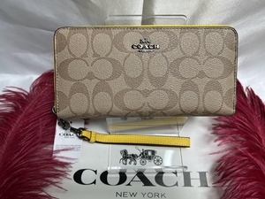 コーチ COACH 長財布 財布 シグネチャー アコーディオン ラウンドファスナー レディース 財布 ファッション プレゼント新品 C4452 B068 