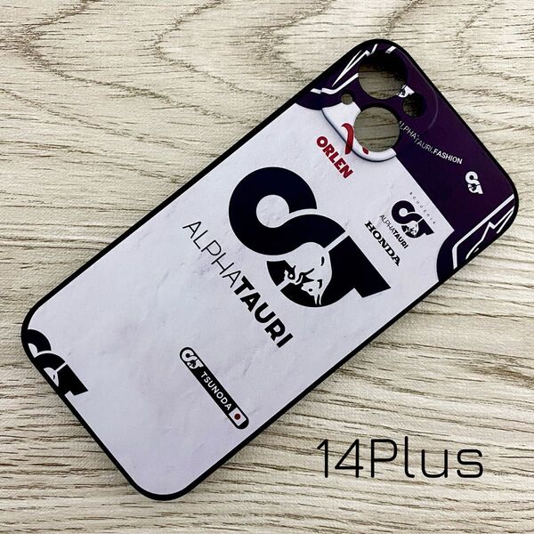 TSUNODA レーシング スーツ iPhone 14 Plus ケース F1 アルファタウリ