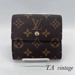 美品！ヴィトン　モノグラム　Wホック　折り財布　M61652LOUIS VUITTON