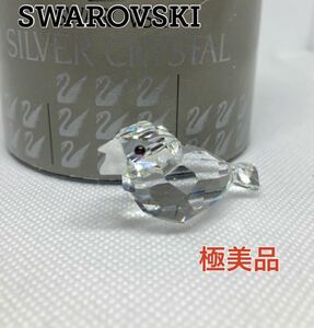 【極美品 箱付き 即日発送】スワロフスキー クリスタル 文鳥 フィギュア SWAROVSKI 置物 ガラス インコ 鳥 カラス